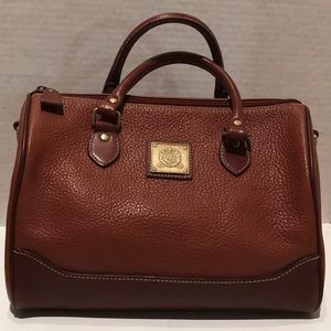 Medallion Brown Leather Satchel